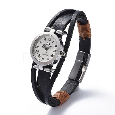Men's Alloy Watch Head Bracelet Watches BJEW-JB04429-1