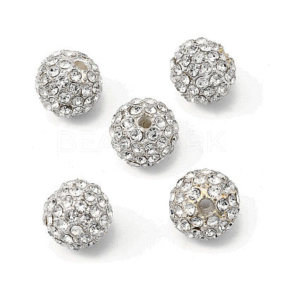 Alloy Rhinestone Beads X-RB-A034-10mm-A01S-1