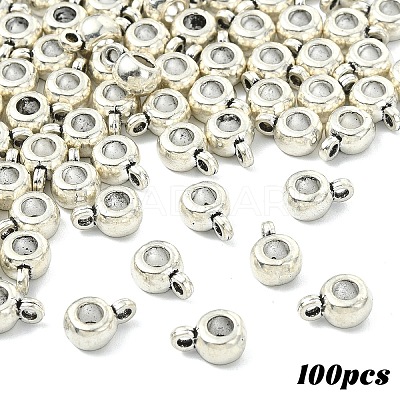 100Pcs Tibetan Style Tube Bails TIBE-YW0001-89AS-1