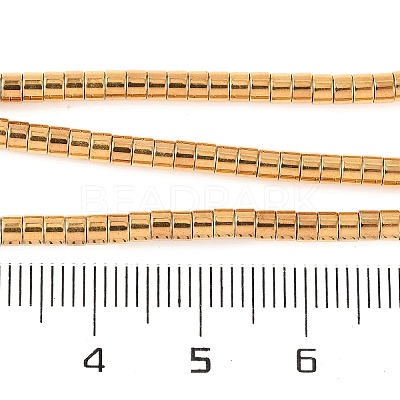 Electroplated Synthetic Non-magnetic Hematite Beads Strands G-H027-G01-03-1