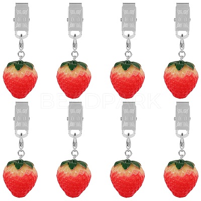 8Pcs Resin Imitation Fruit Tablecloth Weights HJEW-SW00128-01-1