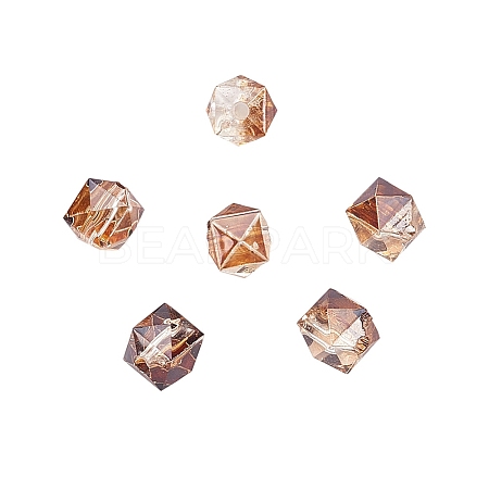 Two Tone Transparent Spray Painted Acrylic Bead LS-X-ACRP-T005-26A-1
