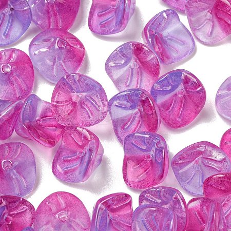 Electroplated Glass Beads GLAA-G119-01F-1