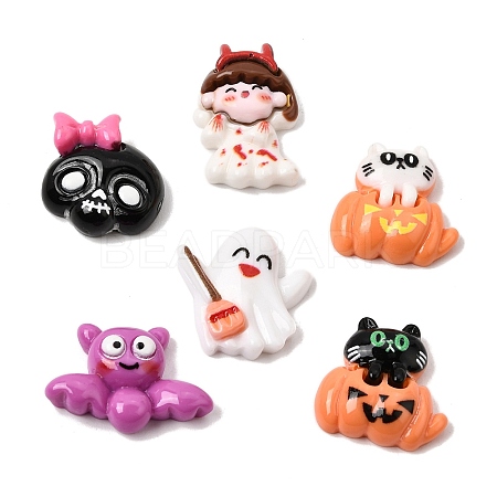 Opaque Resin Cabochons RE-CBAD5BB-01-1