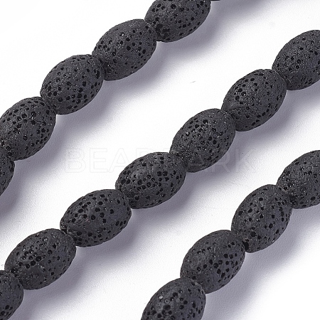 Natural Lava Rock Beads Strands G-F671-03A-11-1