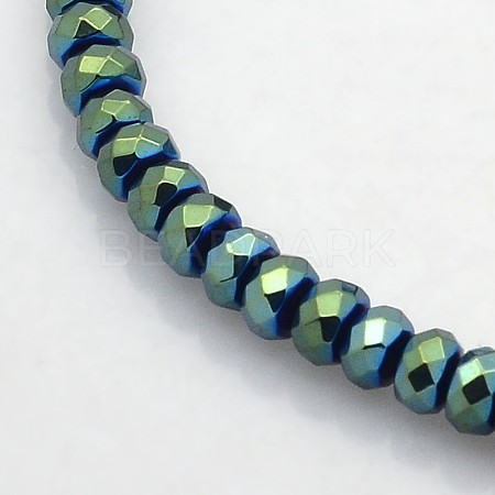Electroplate Non-magnetic Synthetic Hematite Beads Strands G-J208D-06-1