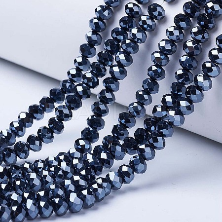 Electroplate Glass Beads Strands LS-EGLA-A034-P4mm-A18-1