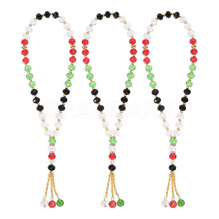 6Pcs Muslim Islamic Prayer Rosary Bracelets BJEW-PH0004-64B-1