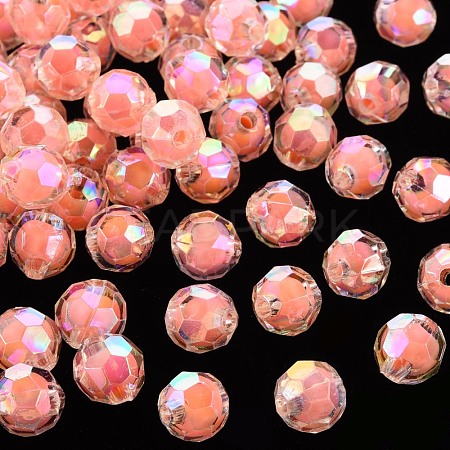 Transparent Acrylic Beads TACR-S152-04B-SS2109-1