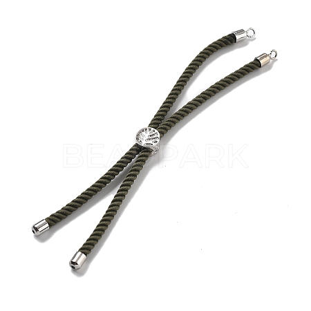 Twisted Nylon Cord Silder Bracelets DIY-B066-03P-22-1
