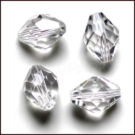 Imitation Austrian Crystal Beads SWAR-F054-13x10mm-01-1