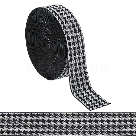 10 Yards Flat Nylon Jacquard Elastic Cord OCOR-HS0001-01B-1