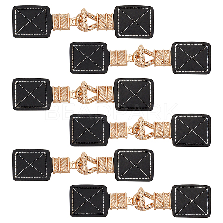 6Pcs PU Leather Toggle Buckle FIND-FG0002-72-1