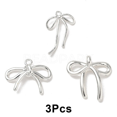 3Pcs 3 Styles Brass Pendants KK-YW0003-66S-1
