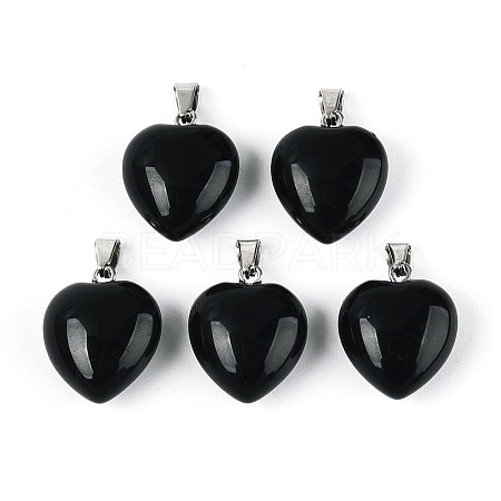 Natural Obsidian Pendants G-T143-49A-1