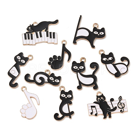 Alloy Enamel Pendants AL-CBADB2B-10G-1