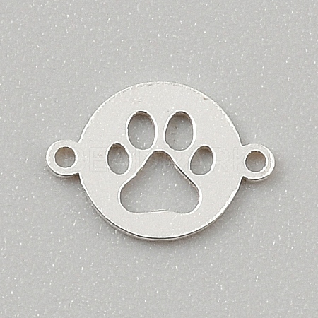 925 Sterling Silver Hollow Connector Charms STER-WH0005-51A-S-1