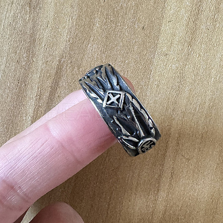 304 Stainless Steel Finger Rings for Men FS-WG30DC8-05-1