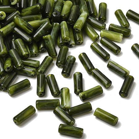 Opaque Acrylic Imitation Gemstone Beads OACR-G061-02F-1