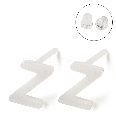 Hypoallergenic Bioceramics Zirconia Ceramic Stud Earrings EJEW-F340-04Z-1