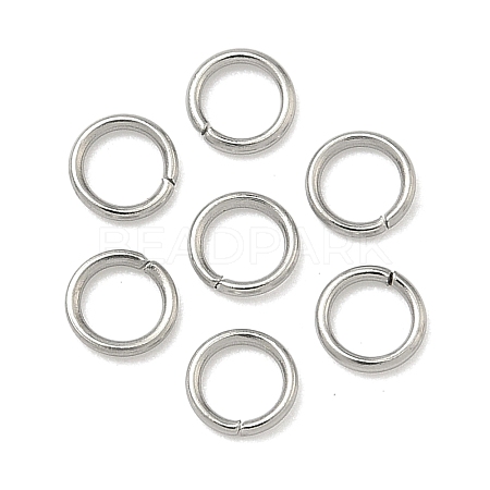 Tarnish Resistant 304 Stainless Steel Open Jump Rings STAS-M008-04B-1