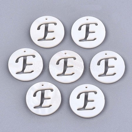Natural Freshwater Shell Charms SHEL-S276-119E-1