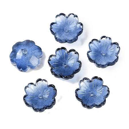 Transparent Spray Paint Glass Beads X1-GLAA-H035-04D-1