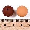 Rubberized Style Imitated Silicone Acrylic Beads MACR-T048-01A-04-3