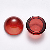 Transparent Spray Painted Glass Cabochons GLAA-S190-013B-E02-2