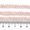 Baking Paint Transparent Glass Beads Strands DGLA-A034-J4MM-D04-4
