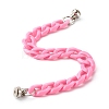 Opaque Acrylic Curb Chain Phone Case Chain HJEW-JM00512-01-1