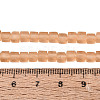 Transparent Frosted Glass Beads Strands GLAA-N072-01A-A05-4