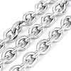 Tarnish Resistant 304 Stainless Steel Cable Chains CHS-P007-27P-05-2