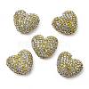 Sparkling Acrylic Heart Beads with Rhinestone Embellishment LS-OACR-NH0001-02B-05-1