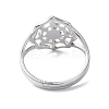 Non-Tarnish 304 Stainless Steel Spider Web Adjustable Rings for Women RJEW-I097-07P-3