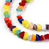 Opaque Solid Color Glass Beads Strands X-GLAA-N052-01-A11-3