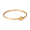 Ion Plating(IP) 304 Stainless Steel European Style Bangle Making MAK-G014-04G-2