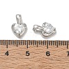 Brass Pave Clear Cubic Zirconia Charms CU-CBA6E4E-19P-C-3