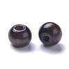 Dyed Natural Wood Beads WOOD-Q006-8mm-06-LF-2
