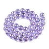 Electroplate Transparent Glass Beads Strands GLAA-T032-T10mm-AB01-3