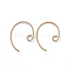 Brass Earring Findings ZIRC-G160-08G-1