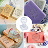 Clear Acrylic Soap Stamps DIY-WH0438-025-3