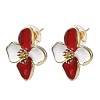 Alloy Enamel Stud Earrings FS-WG082C3-05-4