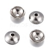 Non-Tarnish 201 Stainless Steel Bead Caps STAS-F255-045P-4mm-2