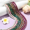 3Strands Baking Paint Glass Beads Strands DGLA-YW0001-55A-5