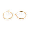 304 Stainless Steel Hoop Earrings EJEW-T048-25B-G-2