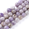 Natural Lavender Amethyst Beads Strands X-G-L555-01-8mm-1