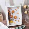 Wood with Paper Dried Flower Photo Frame AJEW-WH0314-109B-4