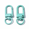 Spray Painted Eco-Friendly Alloy Swivel Snap Hooks Clasps LS-PALLOY-T080-02D-NR-2