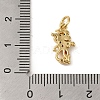 Brass Micro Pave Red Cubic Zirconia Pendants KK-R162-020A-G-3